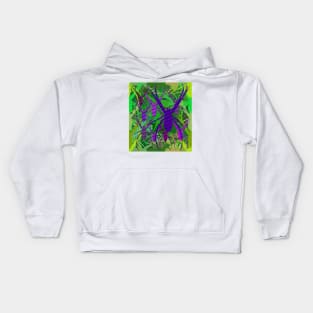 Arachnophobia Green Purple Kids Hoodie